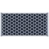 9x18 Reversible RV Outdoor Rug Blue and White Plastic Straw Patio Floor Mat for Backyard Deck Picnic Beach Camping