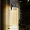18"(H) 1-pack 12W Modern Outdoor Wall Light Fixture, Weatherproof LED Wall Sconce with Bubble Crystal, Black Finish, Up and Down Lighting for Porch