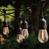 Commercial Grade Shatterproof LED Edison Outdoor String Lights, Heavy Duty, 28 ft, 12 Count