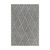 6' x 9' Charcoal Diamond Outdoor Rug