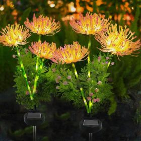 4 Pack Solar Garden Lights Outdoor, Solar Flower Lights for Yard with Lighting Modes, Glowing Flowers & Stems