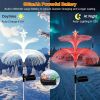 Solar Garden Lights, 4 Pack Solar Star Jellyfish Lights 7 Color Changing Fiber Optic Light Gardening Gifts for Mom Grandma Women