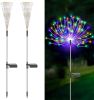 Outdoor Solar Fireworks Light 150LED 8 Lighting Mode Sensor Light Waterproof Garden Decoration Courtyard Passage Christmas, Halloween, Party, Wedding