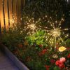 Outdoor Solar Fireworks Light 150LED 8 Lighting Mode Sensor Light Waterproof Garden Decoration Courtyard Passage Christmas, Halloween, Party, Wedding