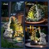 GIGALUMI Solar Garden Decor Upgraded Elephant Statues Outdoor
