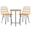 Garden Dining Set Black Steel Garden Dining Set Round Modern