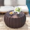 35.43" Modern Waterproof Coffee Table, Durable MgO Cement Design,Indoor & outdoor compatible(Brown)