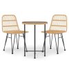 Garden Dining Set Black Steel Garden Dining Set Round Modern