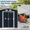 Storage shed, garden room, tool room, metal shed, light gray, dark gray
