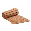 Wooden Garden Pathway, 8 ft x 17 in, Non-Slip Curved Garden Walkway, Roll Out Cedar Outdoor Walkway Path with Wire Rope Connection