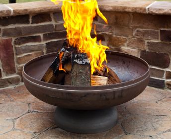 Ohio Flame Patriot Fire Pit (Option: 36" Diameter - Natural Steel Finish)