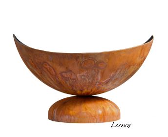 Oho Flame Lunar Artisan Fire Bowl (Option: 37" Diameter - Patina Finish)