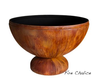 Oho Flame Fire Chalice Artisan Fire Bowl (Option: 41" Diameter - Patina Finish)